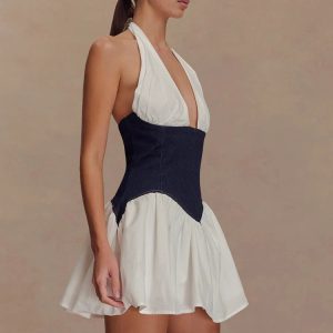 Corset Halter Mini Dress