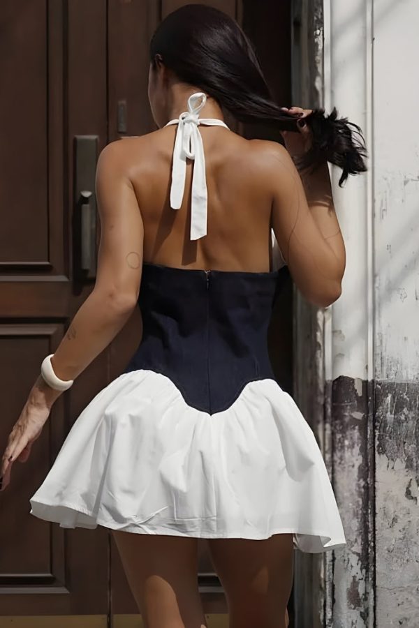 Corset Halter Mini Dress