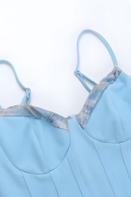 Corset & Ruffle Skirt Two Piece Set