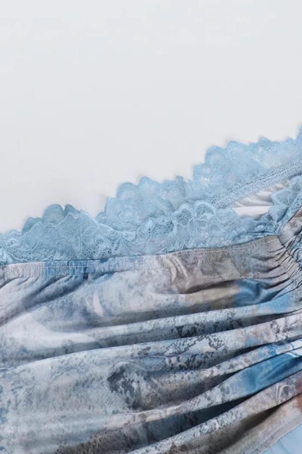 Corset & Ruffle Skirt Two Piece Set