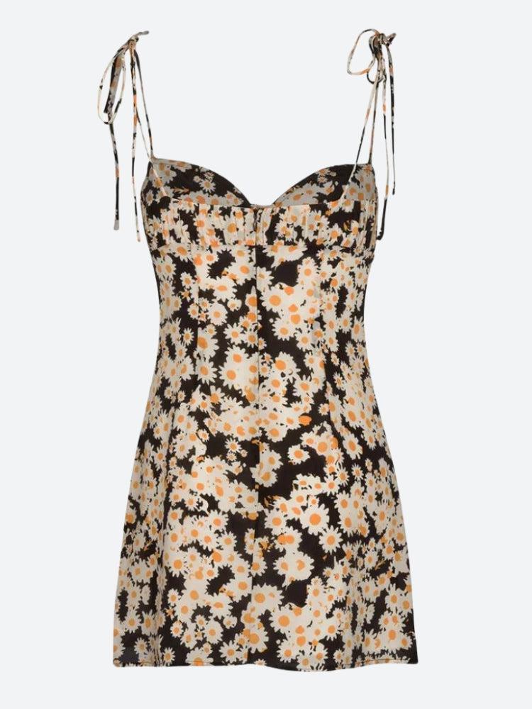 Cottagecore Daisy Tie Strap Mini Dress Cottagecore Daisy Tie Strap Mini Dress