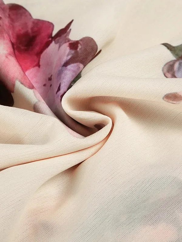 Cottagecore Floral Layered Midi Skirt