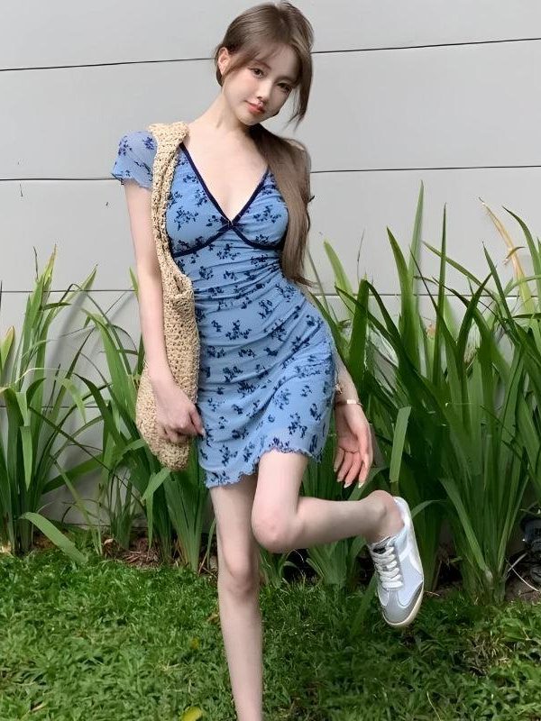 Cottagecore Floral Mini Dress