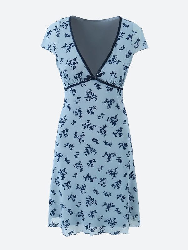 Cottagecore Floral Mini Dress