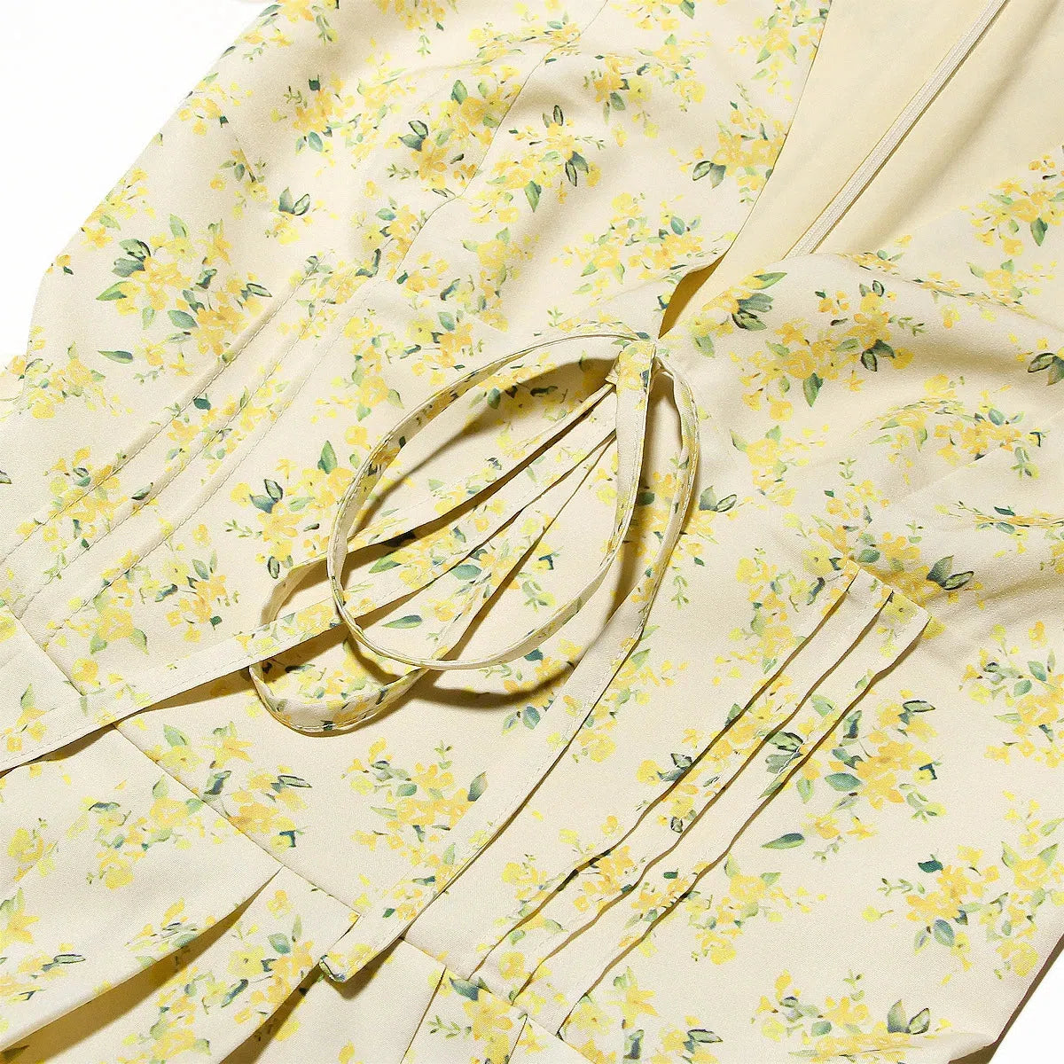 Cottagecore Floral Plunge Neck Mini Dress Cottagecore Floral Plunge Neck Mini Dress