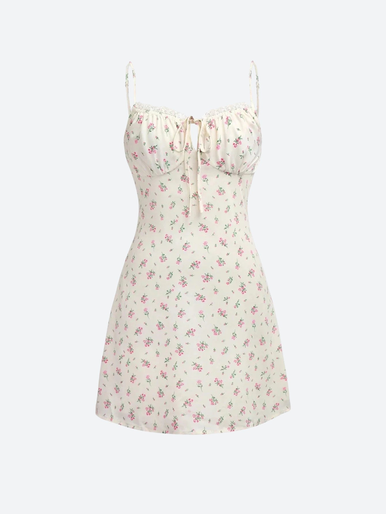 Cottagecore Floral Ruched Mini Dress Cottagecore Floral Ruched Mini Dress