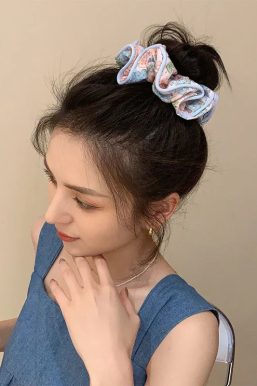 Cottagecore Floral Scrunchies