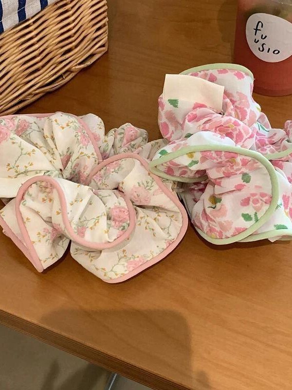 Cottagecore Floral Scrunchies
