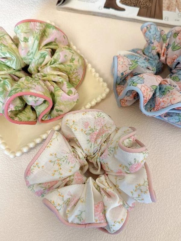 Cottagecore Floral Scrunchies