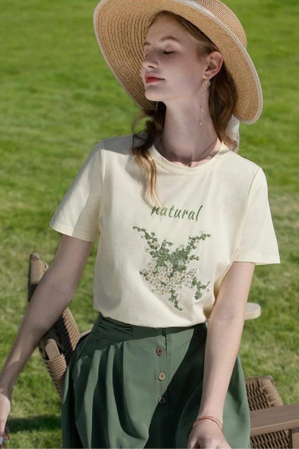 Cottagecore Natural Tee