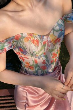 Cottagecore Spring Flowers Corset Top