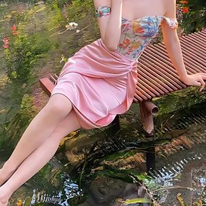 Cottagecore Spring Flowers Corset Top