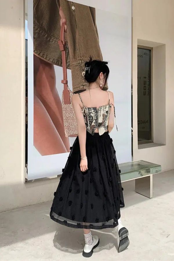 Cottagecore Zip-Up Corset Top