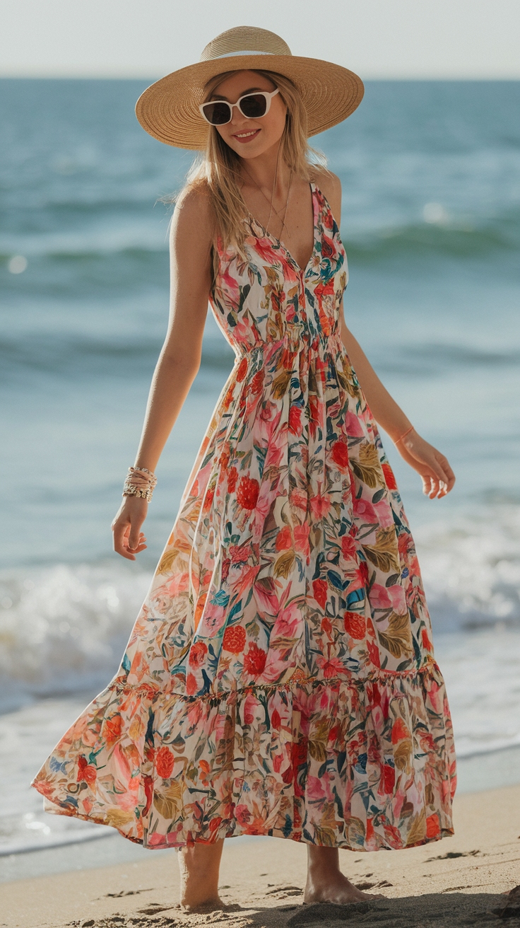 Cotton Maxi Dresses for Effortless Summer Style outfit idea