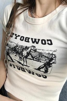 Cowboys Crop Tee