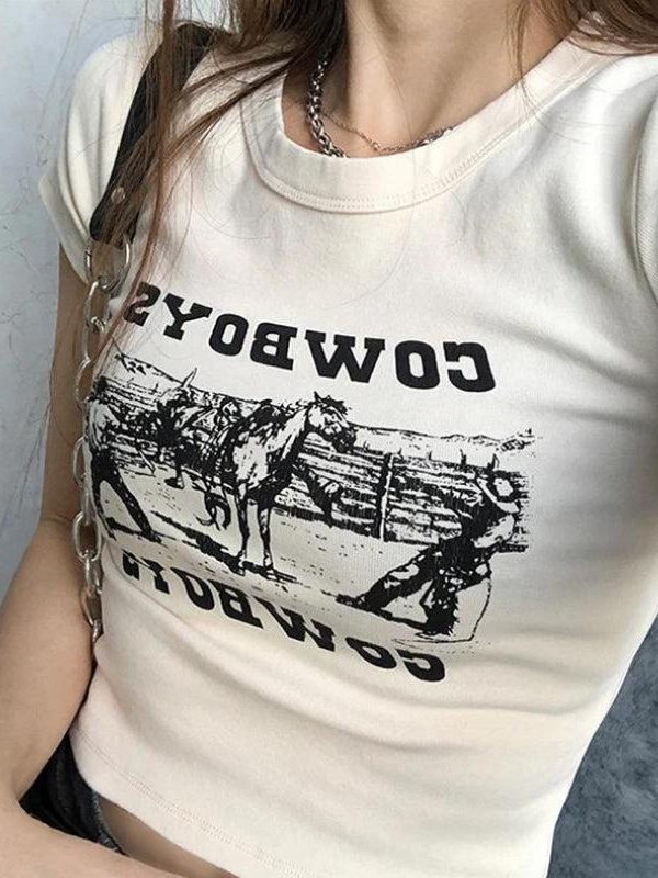 Cowboys Crop Tee