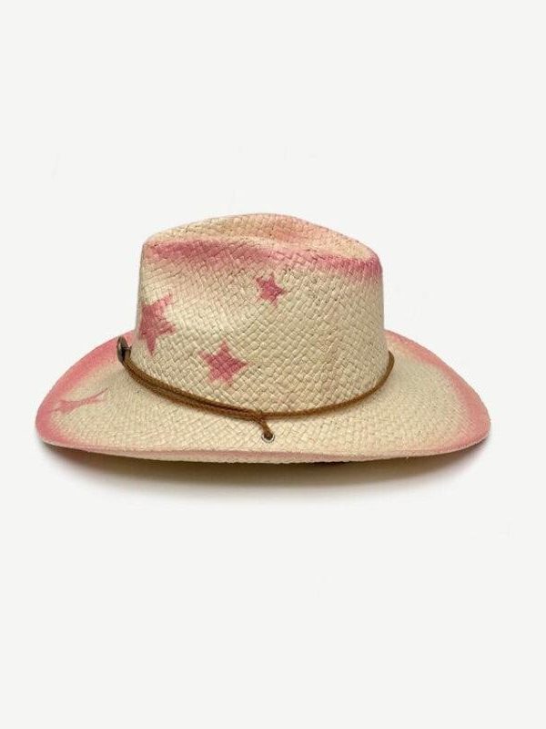 Cowgirl Adjustable Woven Straw Hat