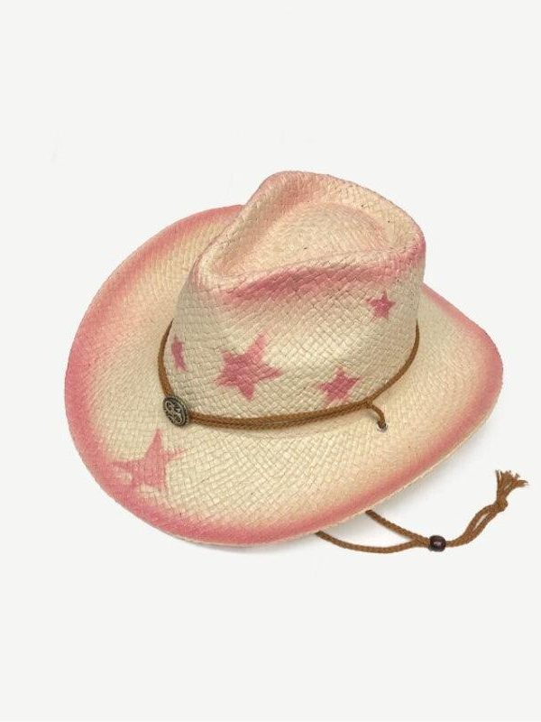 Cowgirl Adjustable Woven Straw Hat
