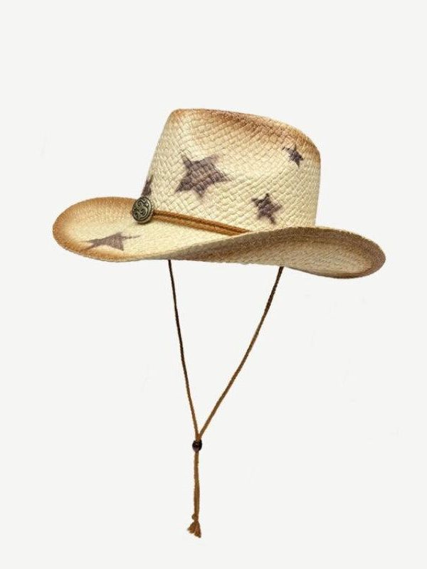 Cowgirl Adjustable Woven Straw Hat