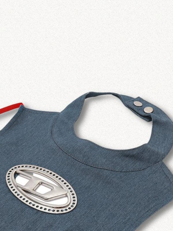 Cowgirl Denim Halter Corset Top