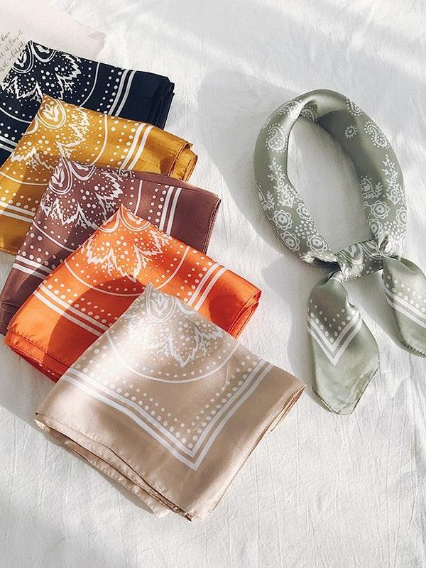 Cowgirl Satin Paisley Bandana