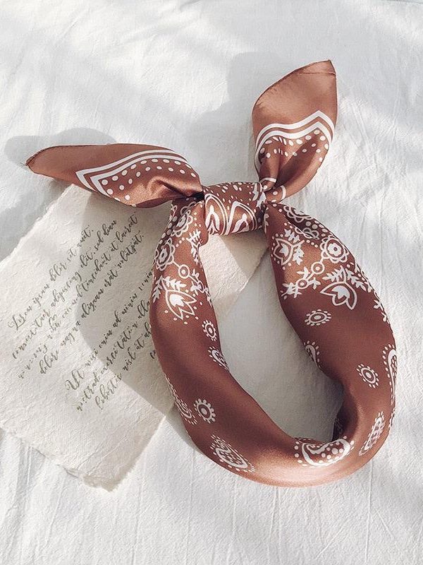 Cowgirl Satin Paisley Bandana