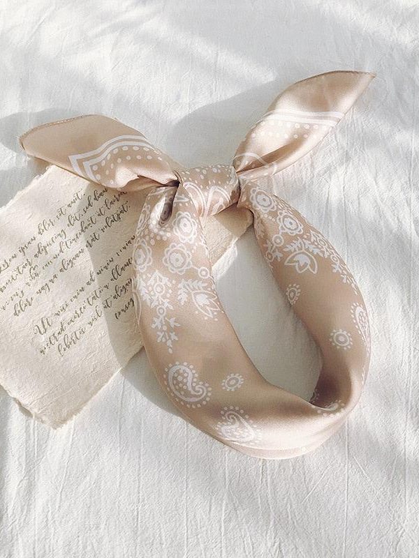 Cowgirl Satin Paisley Bandana