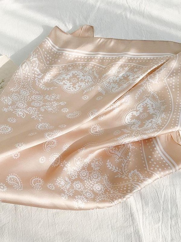 Cowgirl Satin Paisley Bandana