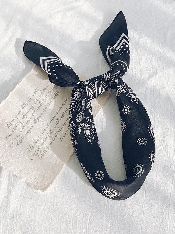 Cowgirl Satin Paisley Bandana