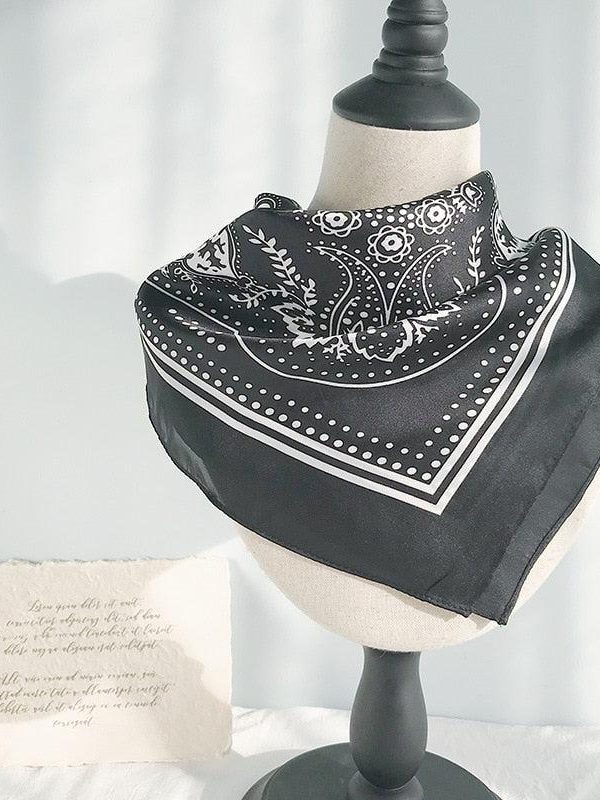 Cowgirl Satin Paisley Bandana