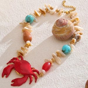 Crab Beaded Necklace