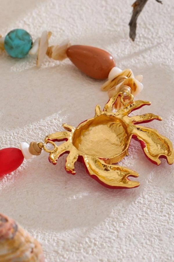 Crab Beaded Necklace