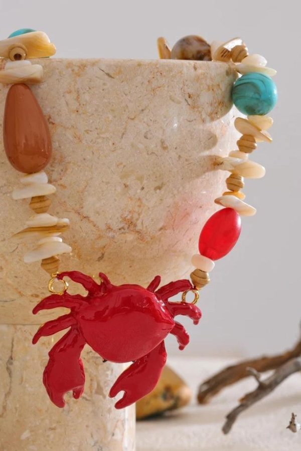 Crab Beaded Necklace