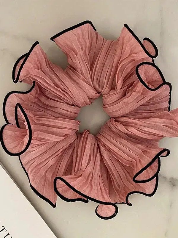 Crinkle Chiffon Scrunchies
