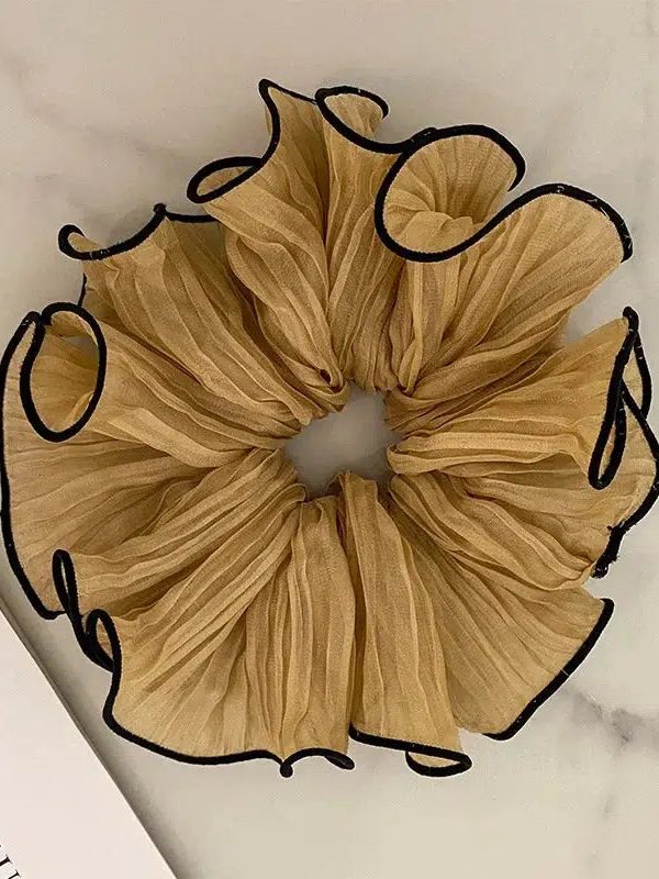 Crinkle Chiffon Scrunchies