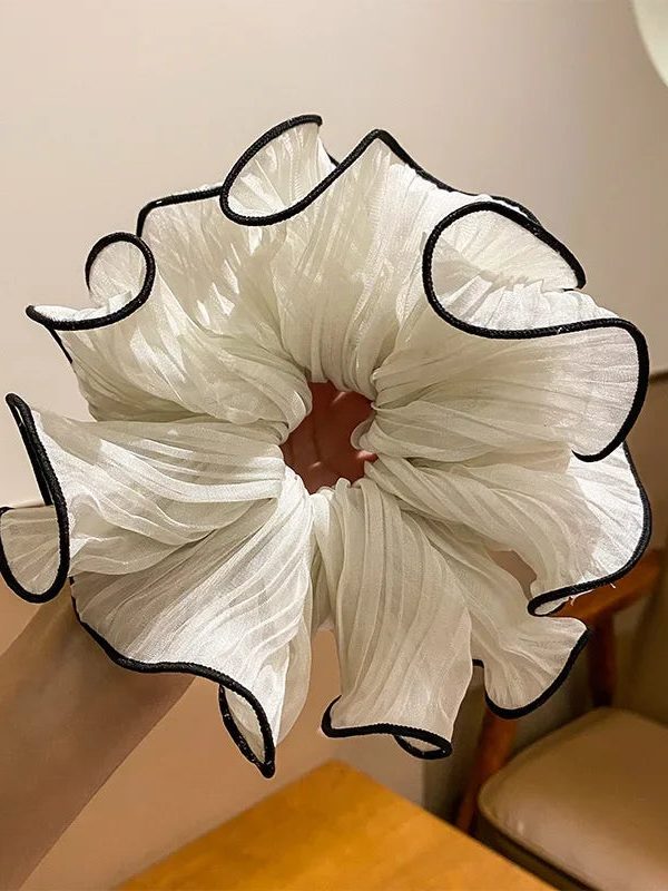 Crinkle Chiffon Scrunchies