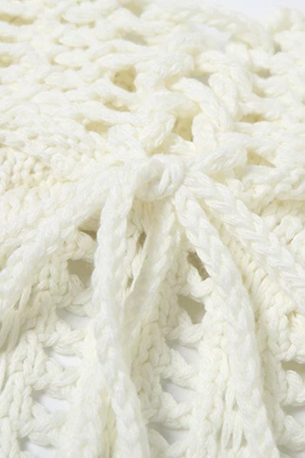 Crochet Crop Top & Maxi Skirt Two Piece Set