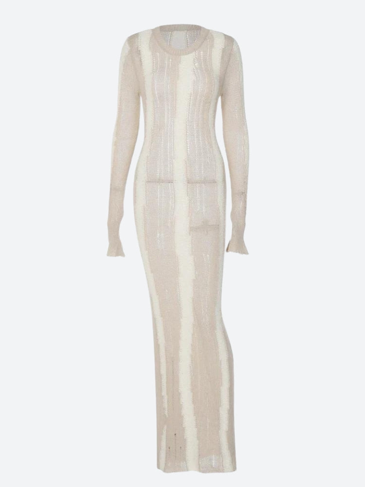 Crochet Distressed Maxi Dress Crochet Distressed Maxi Dress