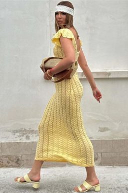 Crochet Midi Dress