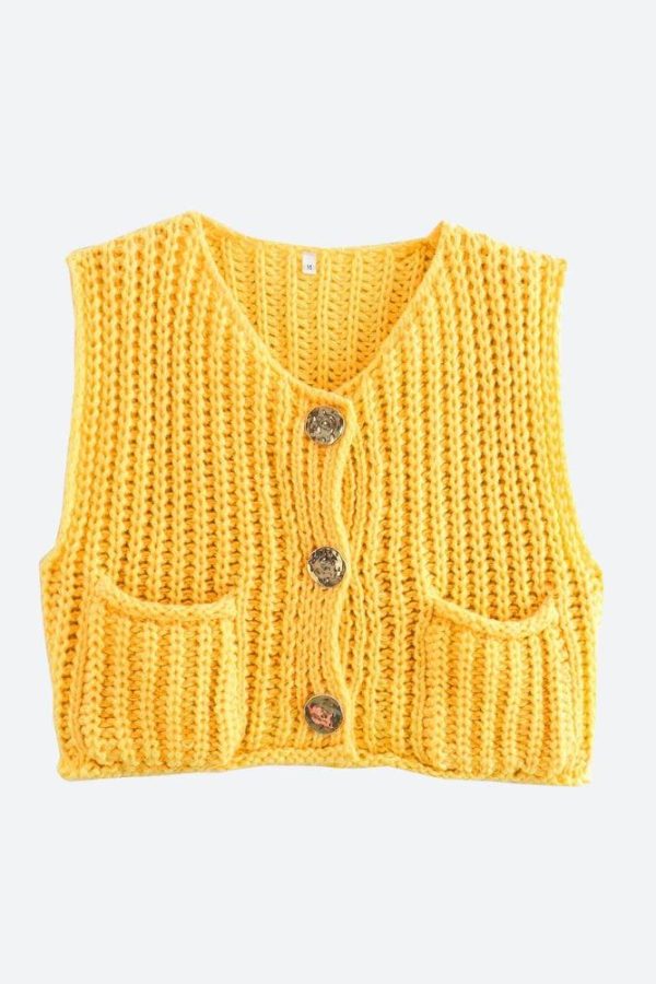 Crochet Sleeveless Cardigan