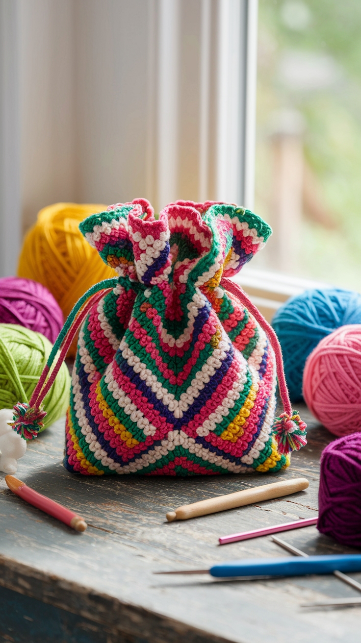 Crafting a Crochet Bag Charm Pouch for Your Bags outfit idea