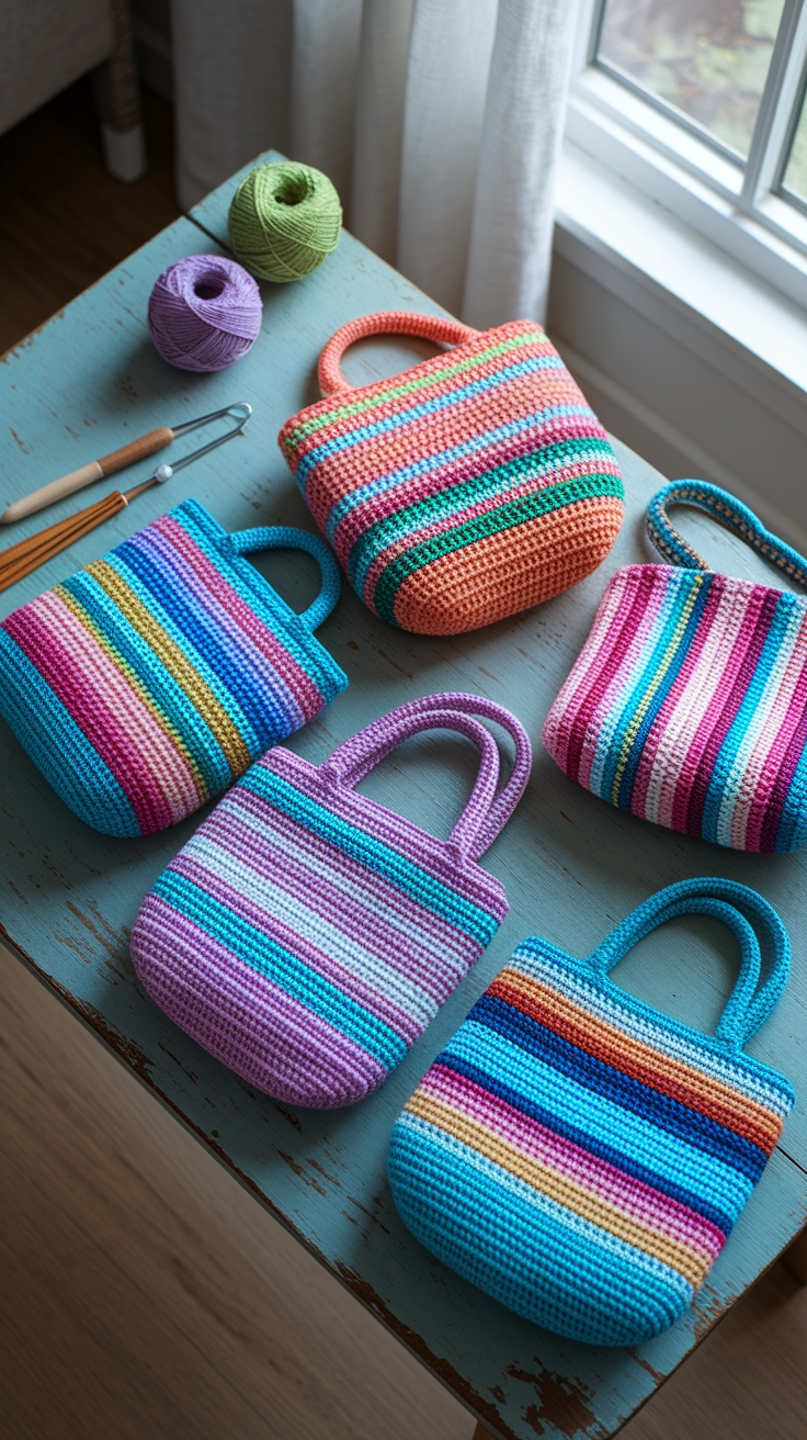 Unique Crochet Bag Design Ideas for Fashion Forward Bags outfit idea