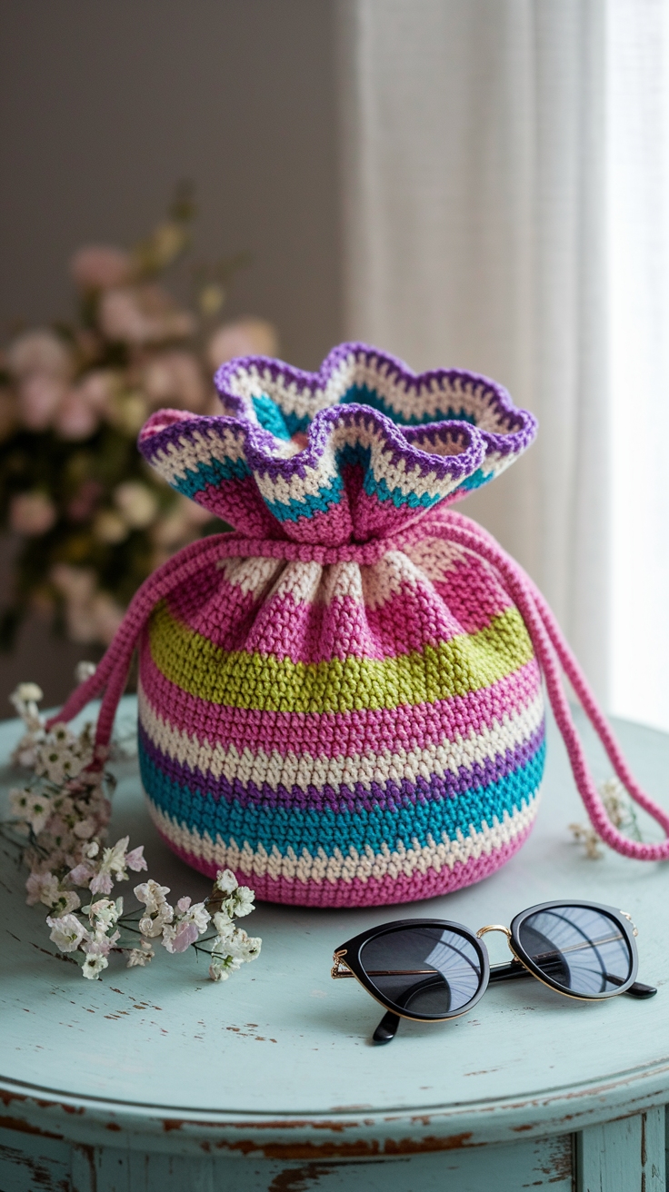 Gorgeous Crochet Fancy Bags for Fashion Enthusiasts outfit idea