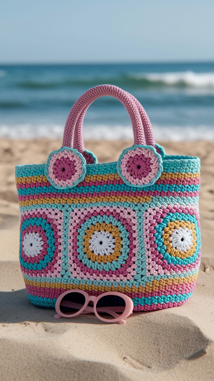 Innovative Crochet Ideas Bag for Functional Fashion outfit idea