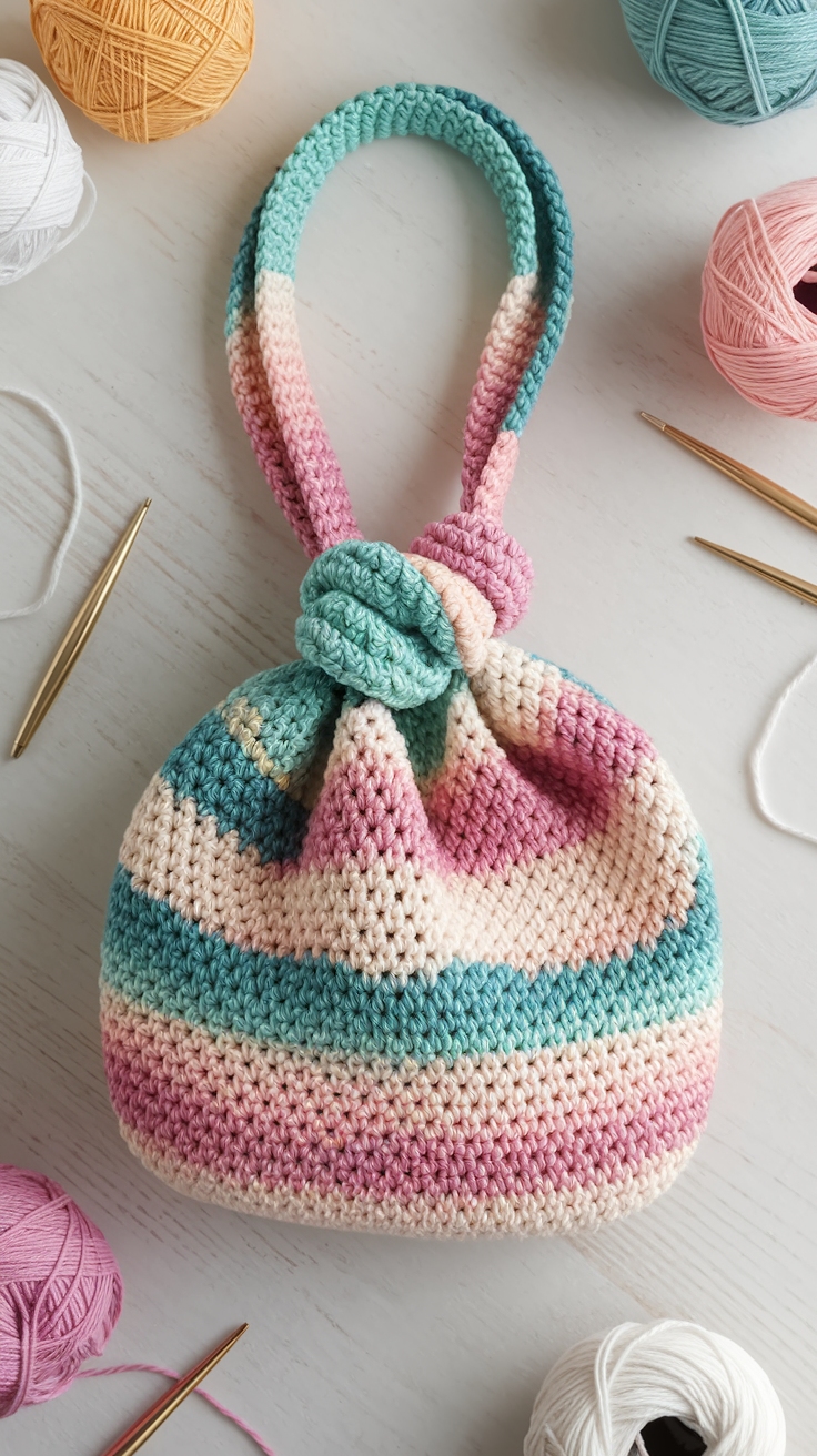 Crochet Japanese Knot Bag Pattern Free OOnuv: Unique Style outfit idea