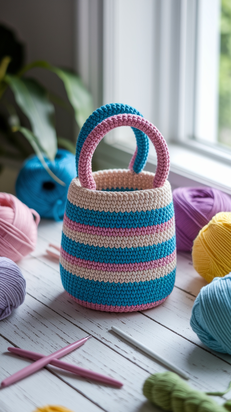 Crochet Mini Bag Free Pattern: Small and Stylish outfit idea