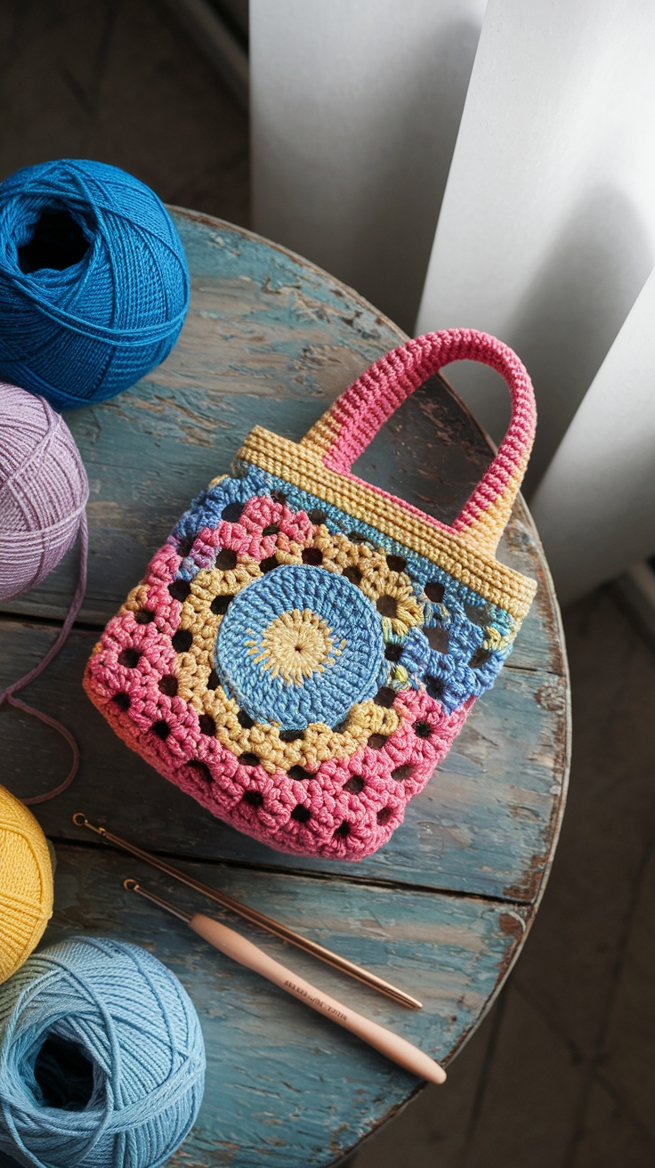 Fun Crochet Mini Bag Pattern for Beginners outfit idea