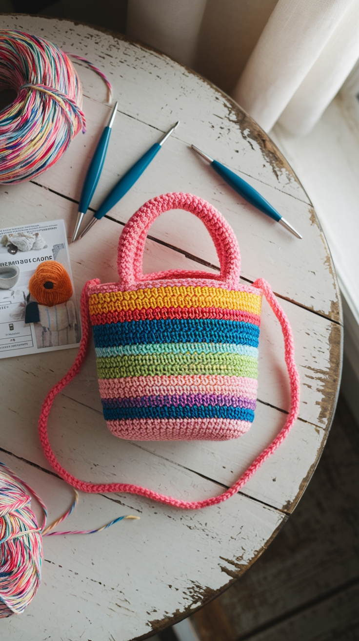 Crochet Mini Bag Tutorial: Step-by-Step Guide outfit idea
