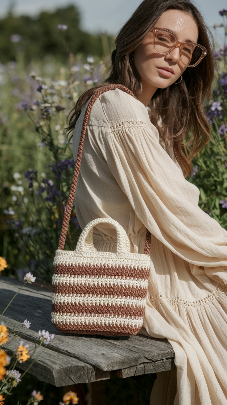 Crafting Style with a Trendy Crochet Mini Bag outfit idea