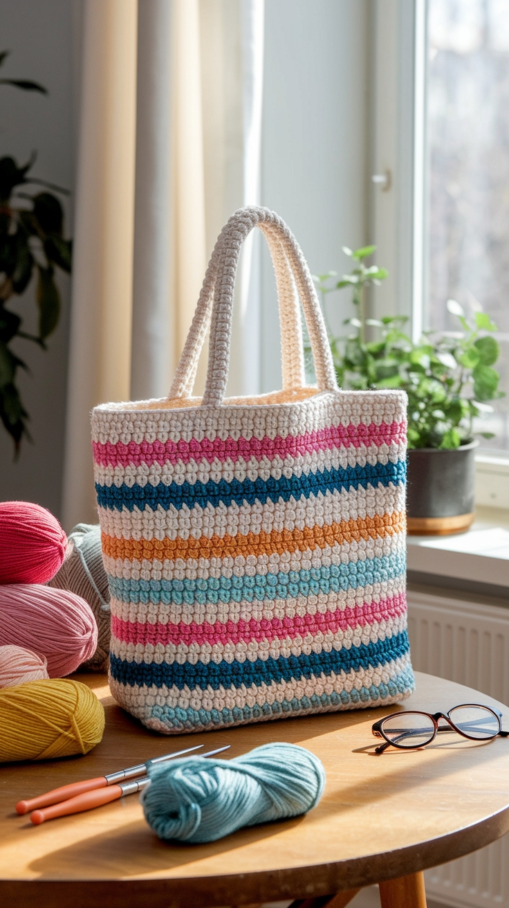 Crochet Tote Bag Tutorials: Learn to Create Beautiful Bags outfit idea